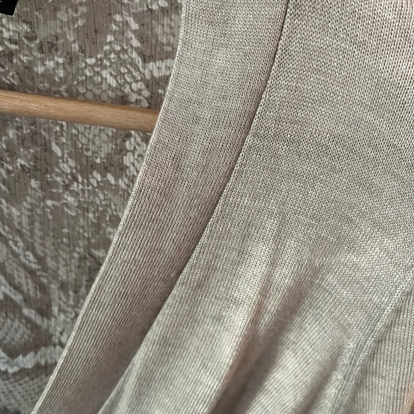 89th & Madison Cardigan natural color with snake print back Size Small - Picture 3 of 13